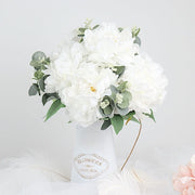 2 Bushes 17" Silk Artificial Peony Flowers Bouquets