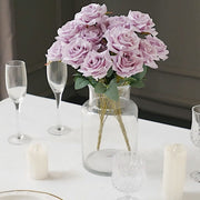 2 Bushes 17" Silk Roses Artificial Flowers Bouquets