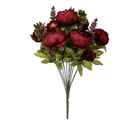 2 Bushes 19" Silk Artificial Peony Flowers bouquets