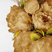 2 Bushes 19" Silk Artificial Peony Flowers bouquets