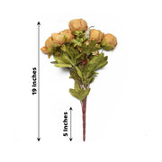 2 Bushes 19" Silk Artificial Peony Flowers bouquets