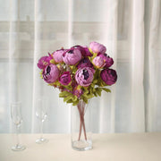 2 Bushes 19" Silk Artificial Peony Flowers bouquets
