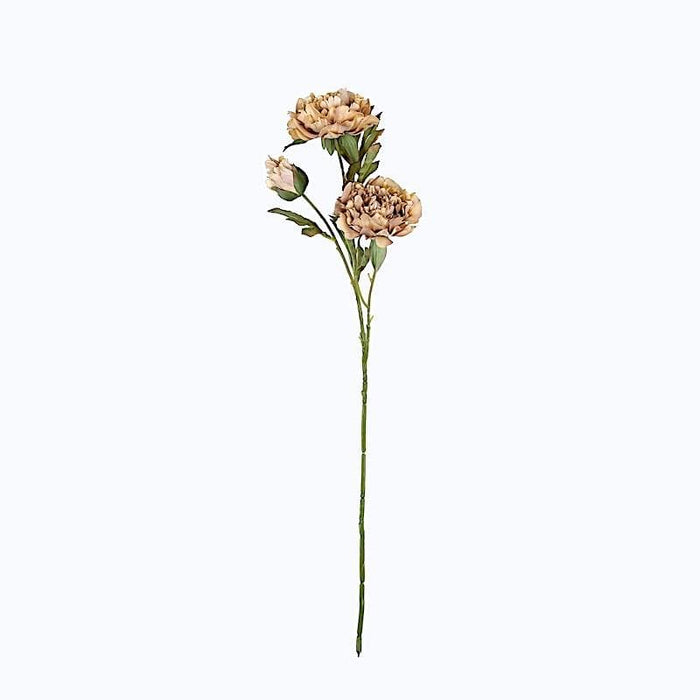 2 Bushes 29" Long Stem Silk Artificial Peony Flowers Sprays ARTI_BOUQ_PEO10_080