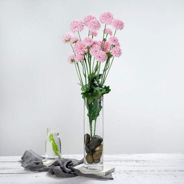 2 Bushes 33" Long Stem Silk Artificial Chrysanthemum Flowers Sprays