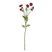 2 Bushes 33" Long Stem Silk Artificial Poppy Flower Sprays ARTI_POPY_002_RED