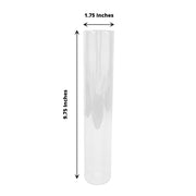 2 Cylinder Glass 10" Hurricane Candle Holder Shades - Clear CHDLR_CAND_030_GLASS