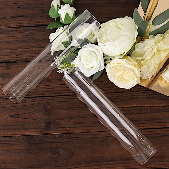 2 Cylinder Glass 10" Hurricane Candle Holder Shades - Clear CHDLR_CAND_030_GLASS