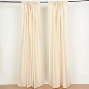 2 Drapery Panels 8 ft Polyester Backdrop Curtains with Rod Pockets