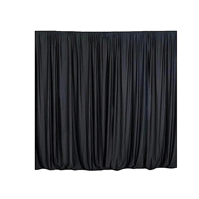 2 Drapery Panels 8 ft Polyester Backdrop Curtains with Rod Pockets