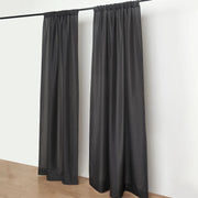 2 Drapery Panels 8 ft Polyester Backdrop Curtains with Rod Pockets