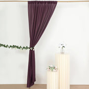 2 Drapery Panels 8 ft Polyester Backdrop Curtains with Rod Pockets