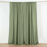 2 Drapery Panels 8 ft Polyester Backdrop Curtains with Rod Pockets