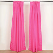 2 Drapery Panels 8 ft Polyester Backdrop Curtains with Rod Pockets