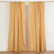 2 Drapery Panels 8 ft Polyester Backdrop Curtains with Rod Pockets