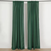 2 Drapery Panels 8 ft Polyester Backdrop Curtains with Rod Pockets