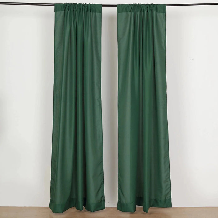 2 Drapery Panels 8 ft Polyester Backdrop Curtains with Rod Pockets ...