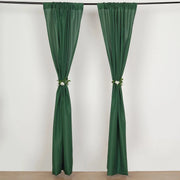 2 Drapery Panels 8 ft Polyester Backdrop Curtains with Rod Pockets