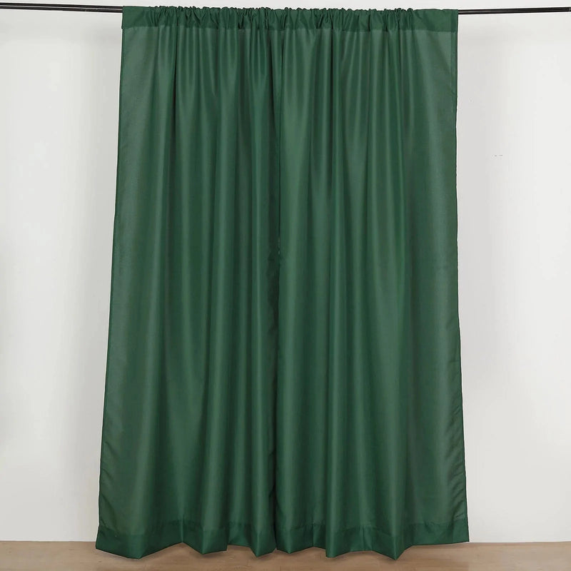 2 Drapery Panels 8 ft Polyester Backdrop Curtains with Rod Pockets