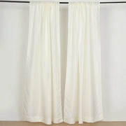 2 Drapery Panels 8 ft Polyester Backdrop Curtains with Rod Pockets