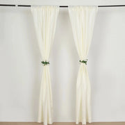 2 Drapery Panels 8 ft Polyester Backdrop Curtains with Rod Pockets
