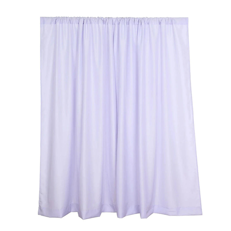 2 Drapery Panels 8 ft Polyester Backdrop Curtains with Rod Pockets