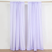 2 Drapery Panels 8 ft Polyester Backdrop Curtains with Rod Pockets