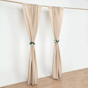 2 Drapery Panels 8 ft Polyester Backdrop Curtains with Rod Pockets