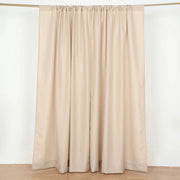 2 Drapery Panels 8 ft Polyester Backdrop Curtains with Rod Pockets