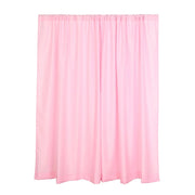 2 Drapery Panels 8 ft Polyester Backdrop Curtains with Rod Pockets