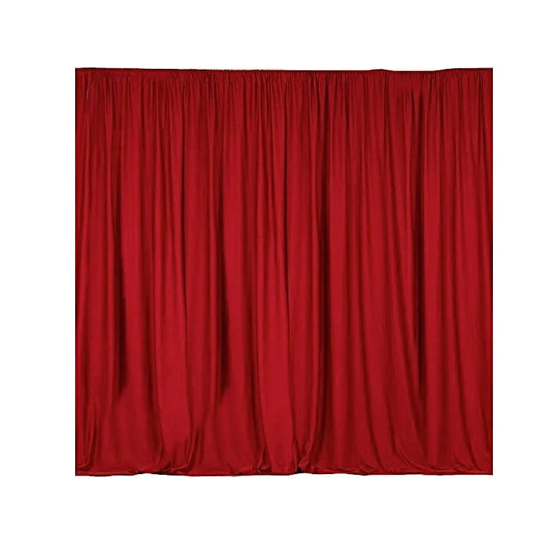 2 Drapery Panels 8 ft Polyester Backdrop Curtains with Rod Pockets