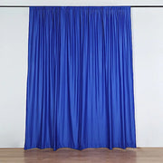2 Drapery Panels 8 ft Polyester Backdrop Curtains with Rod Pockets