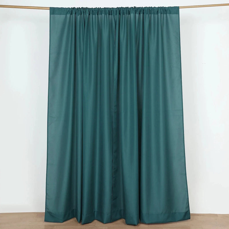 2 Drapery Panels 8 ft Polyester Backdrop Curtains with Rod Pockets