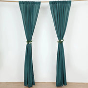 2 Drapery Panels 8 ft Polyester Backdrop Curtains with Rod Pockets
