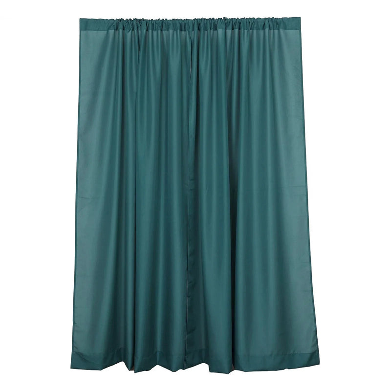 2 Drapery Panels 8 ft Polyester Backdrop Curtains with Rod Pockets