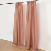 2 Drapery Panels 8 ft Polyester Backdrop Curtains with Rod Pockets