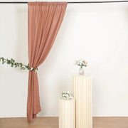 2 Drapery Panels 8 ft Polyester Backdrop Curtains with Rod Pockets