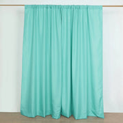 2 Drapery Panels 8 ft Polyester Backdrop Curtains with Rod Pockets