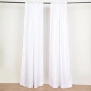 2 Drapery Panels 8 ft Polyester Backdrop Curtains with Rod Pockets