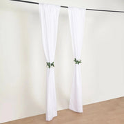2 Drapery Panels 8 ft Polyester Backdrop Curtains with Rod Pockets