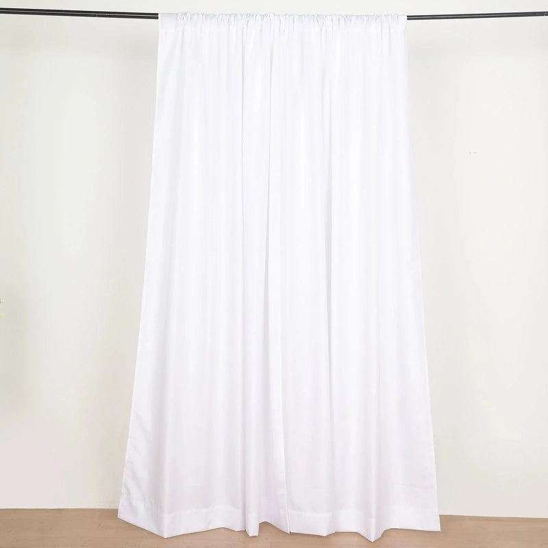 2 Drapery Panels 8 ft Polyester Backdrop Curtains with Rod Pockets
