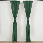 2 Drapery Panels 8 ft Polyester Backdrop Curtains with Rod Pockets
