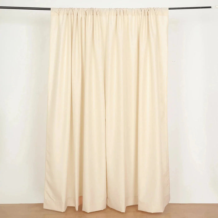 2 Drapery Panels 8 ft Polyester Backdrop Curtains with Rod Pockets CUR_PANPOLY_5X8_081