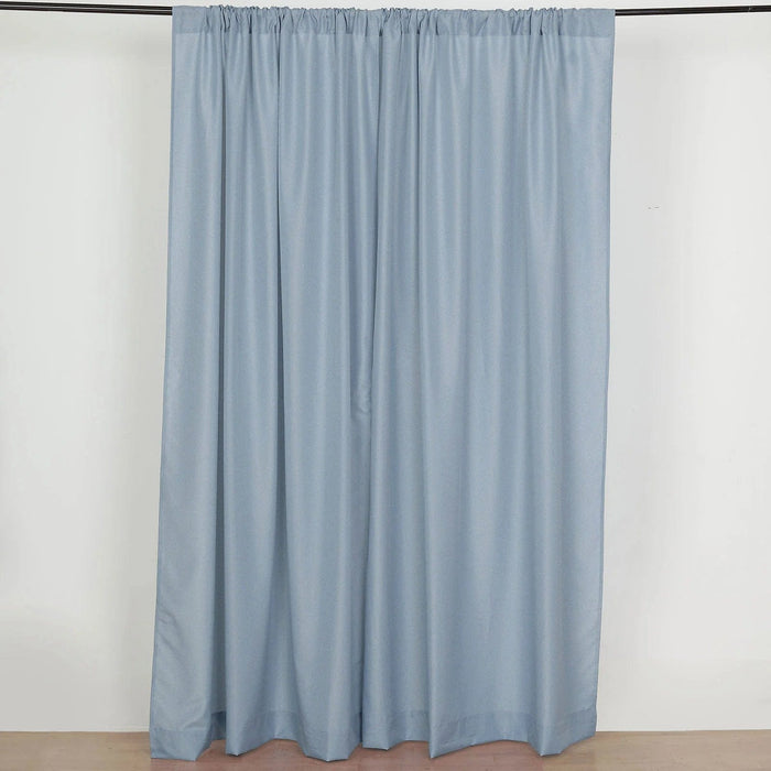 2 Drapery Panels 8 ft Polyester Backdrop Curtains with Rod Pockets CUR_PANPOLY_5X8_086