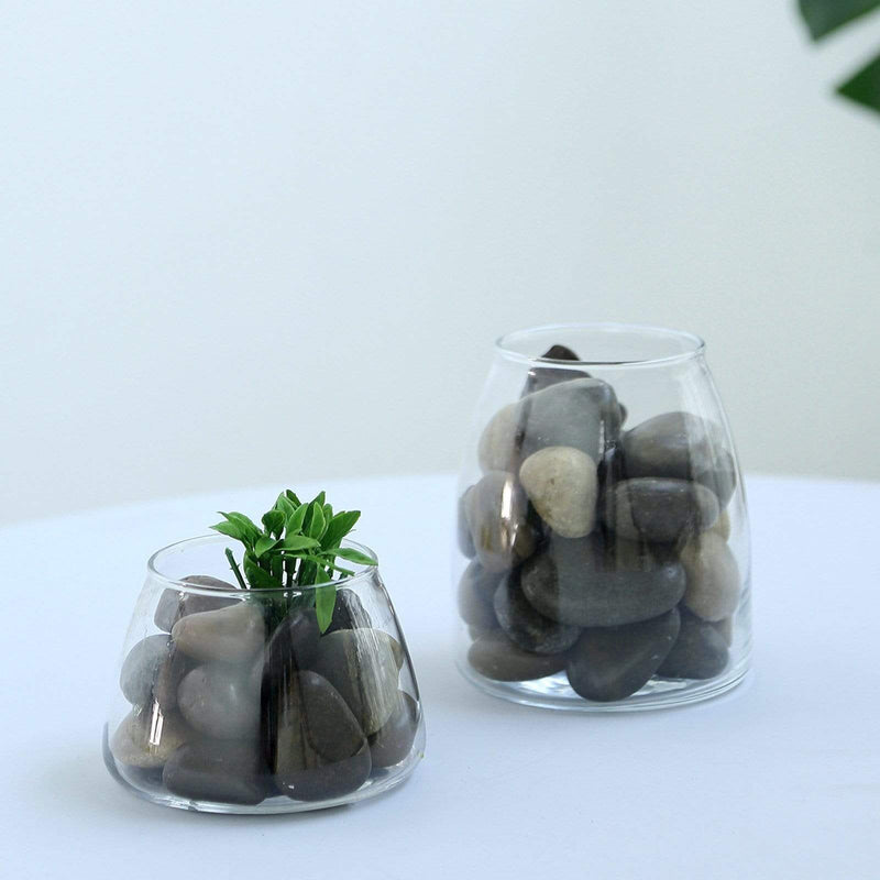 2 lbs Natural Gravel Pebble Stones Decorative Vase Fillers - Assorted Brown ROCK_FILL_001_MIX