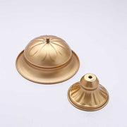 2 Metal 4" Wine Goblet Style Mini Compote Vases Flower Pots - Gold VASE_PB004_6_GOLD