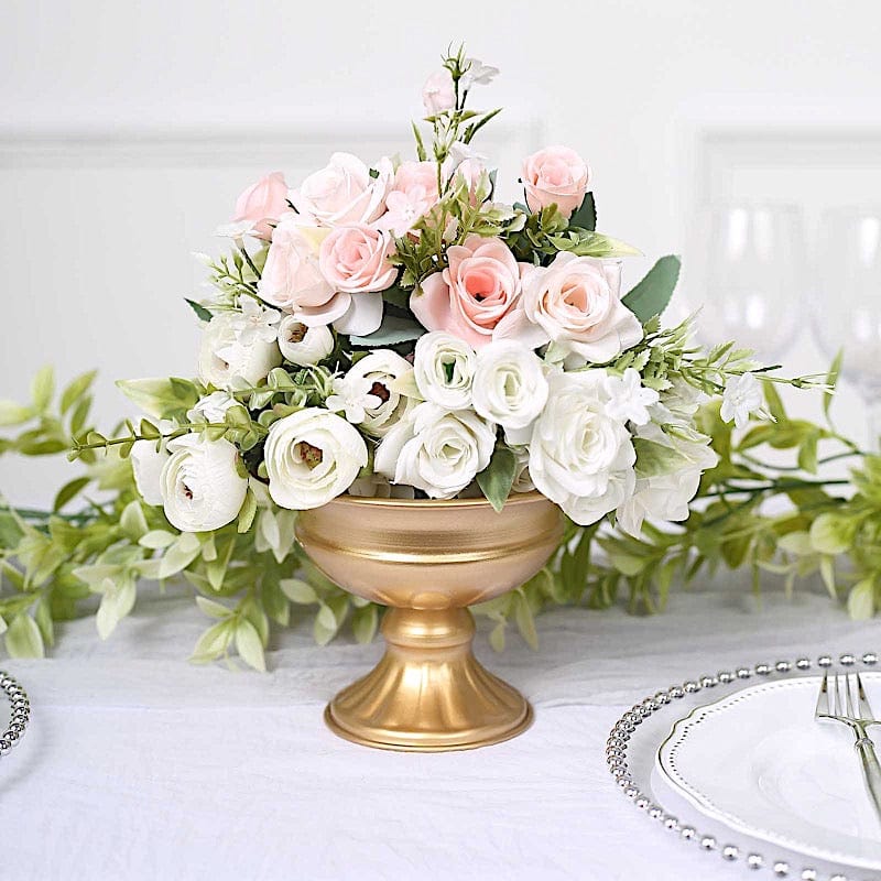 goblet plant pot 2 Gold 4 in Mini Compote Vases Wine Goblet Style Flower Pedestals Pots