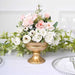 2 Metal 4" Wine Goblet Style Mini Compote Vases Flower Pots - Gold VASE_PB004_6_GOLD