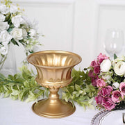 2 Metal 6" Roman Style Mini Compote Vases Flower Pots - Gold VASE_PB002_6_GOLD