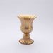 2 Metal 6" Trumpet Style Mini Compote Vases Flower Pots - Gold VASE_PB003_5_GOLD