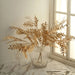 2 Metallic 21" Artificial Fern Leaf Branches Faux Foliage Stems - Gold ARTI_METLIC12_GOLD